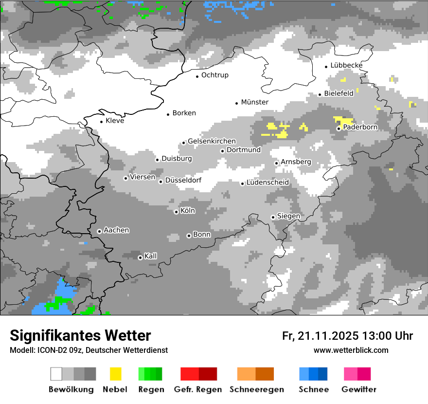 Modellkarten Signifikantes Wetter