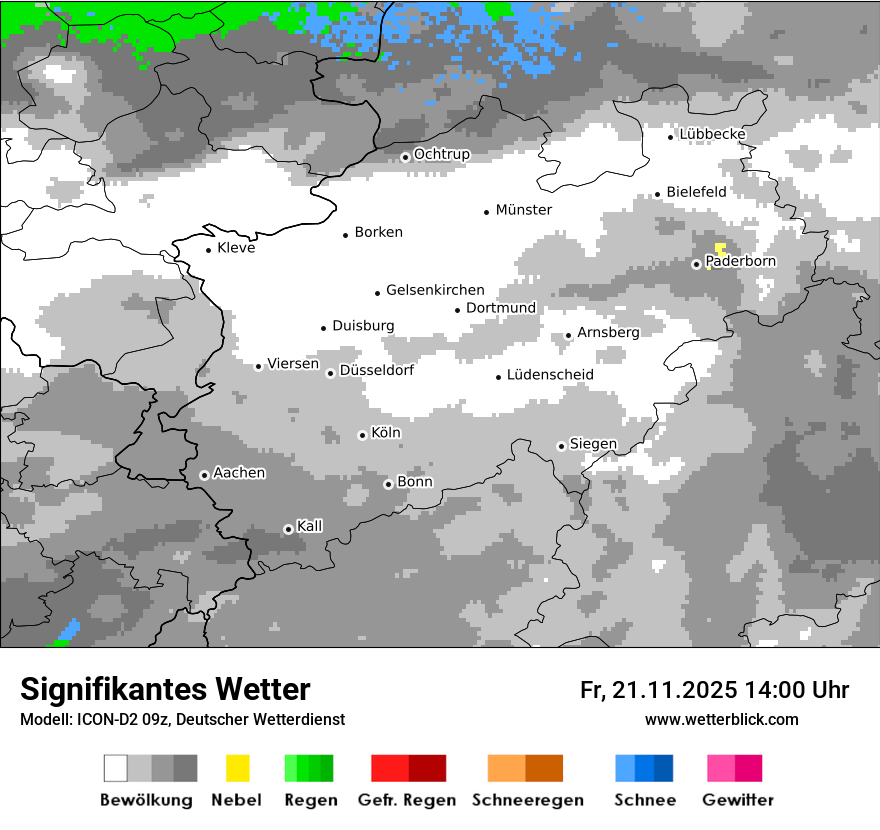 Modellkarten Signifikantes Wetter