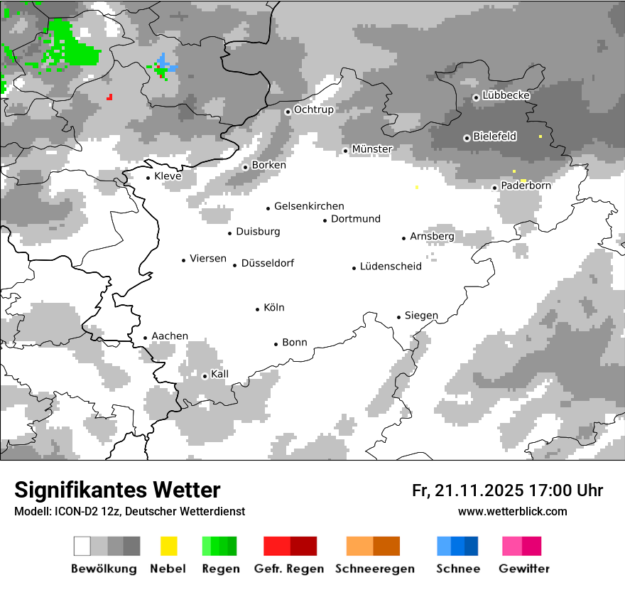 Modellkarten Signifikantes Wetter