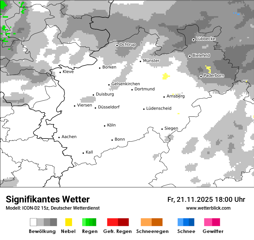 Modellkarten Signifikantes Wetter