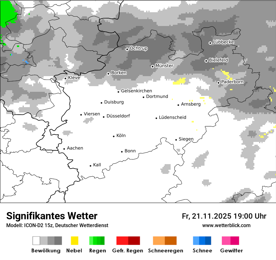 Modellkarten Signifikantes Wetter