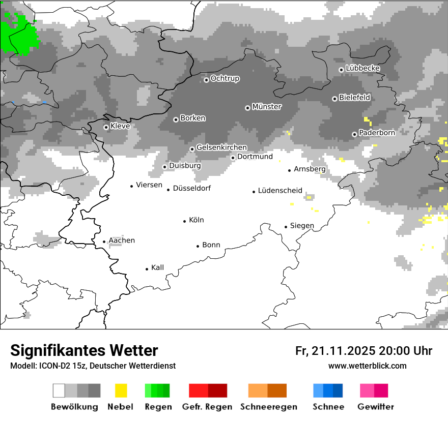 Modellkarten Signifikantes Wetter
