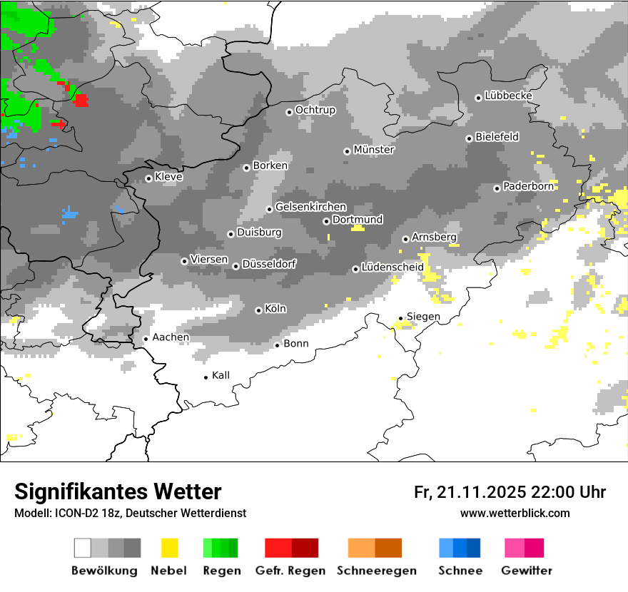 Modellkarten Signifikantes Wetter