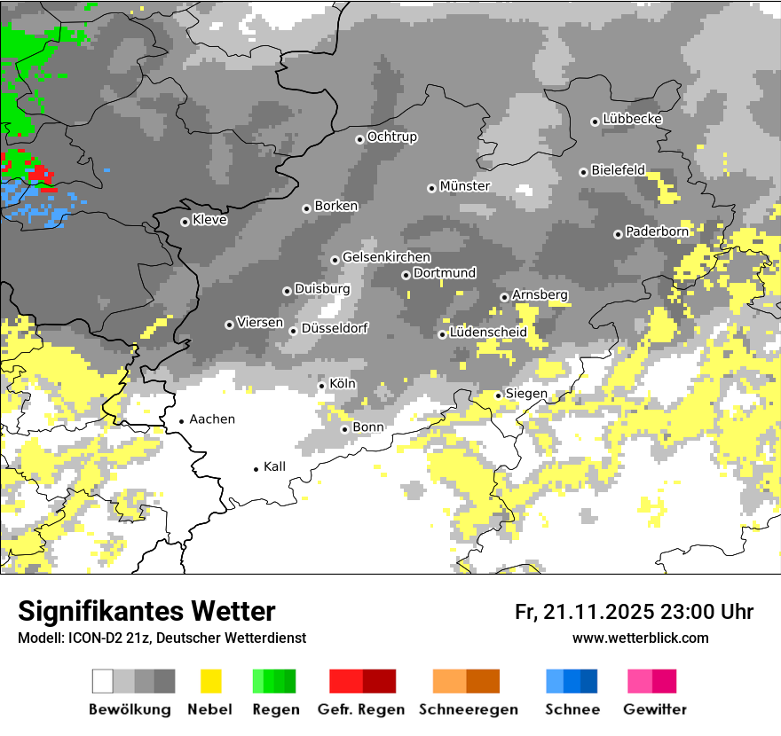 Modellkarten Signifikantes Wetter