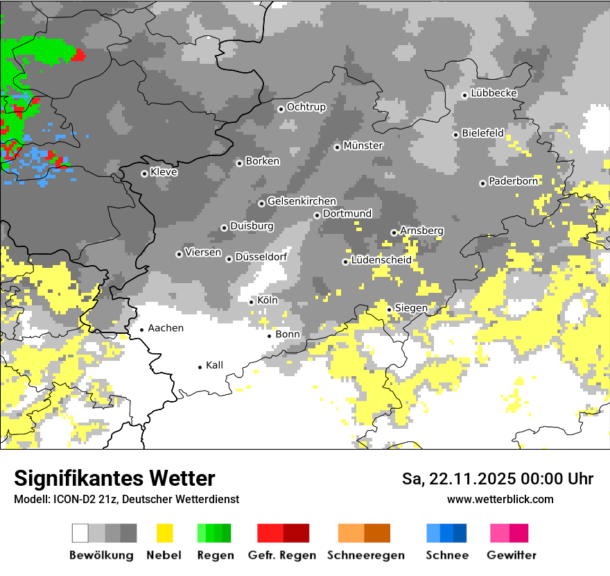 Modellkarten Signifikantes Wetter