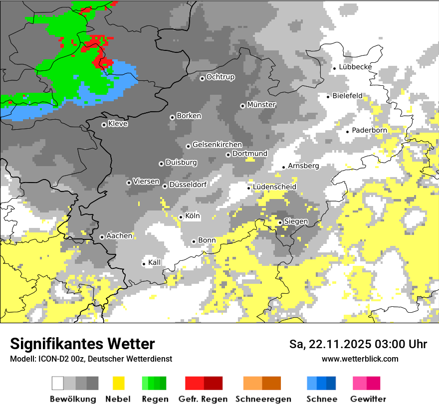 Modellkarten Signifikantes Wetter