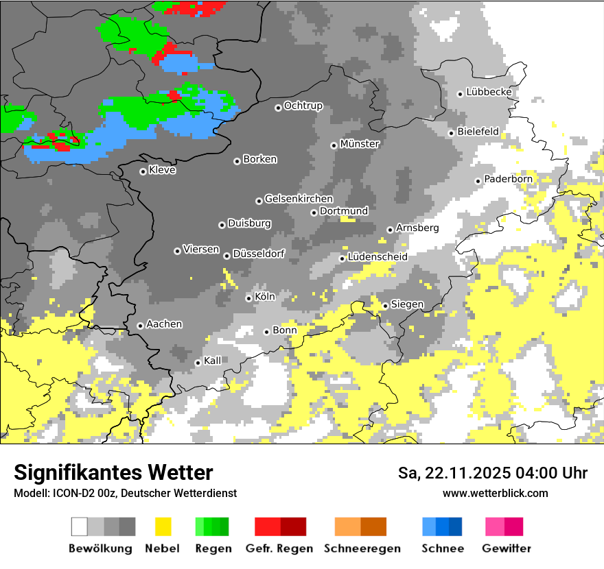 Modellkarten Signifikantes Wetter