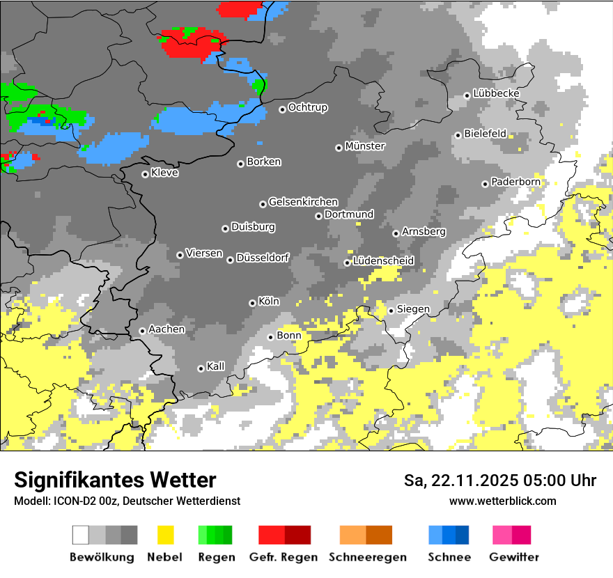 Modellkarten Signifikantes Wetter