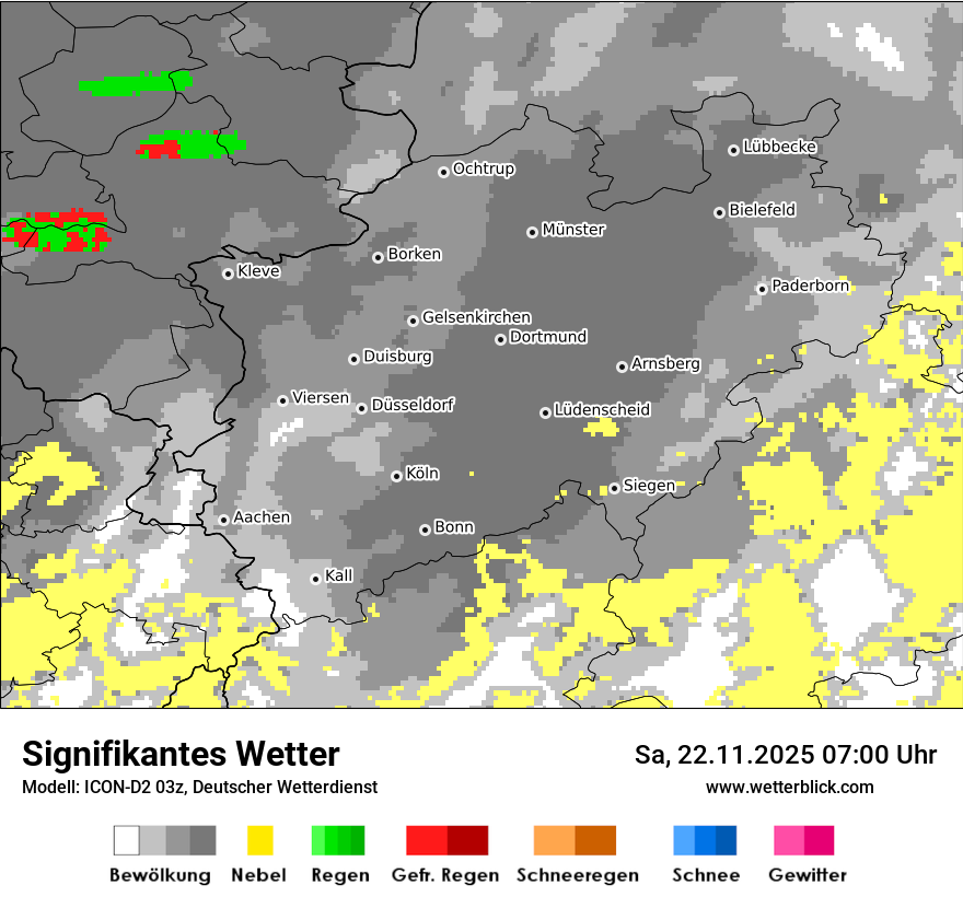 Modellkarten Signifikantes Wetter