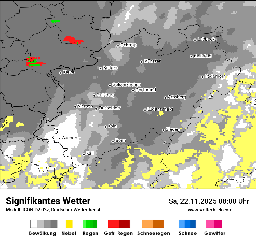 Modellkarten Signifikantes Wetter