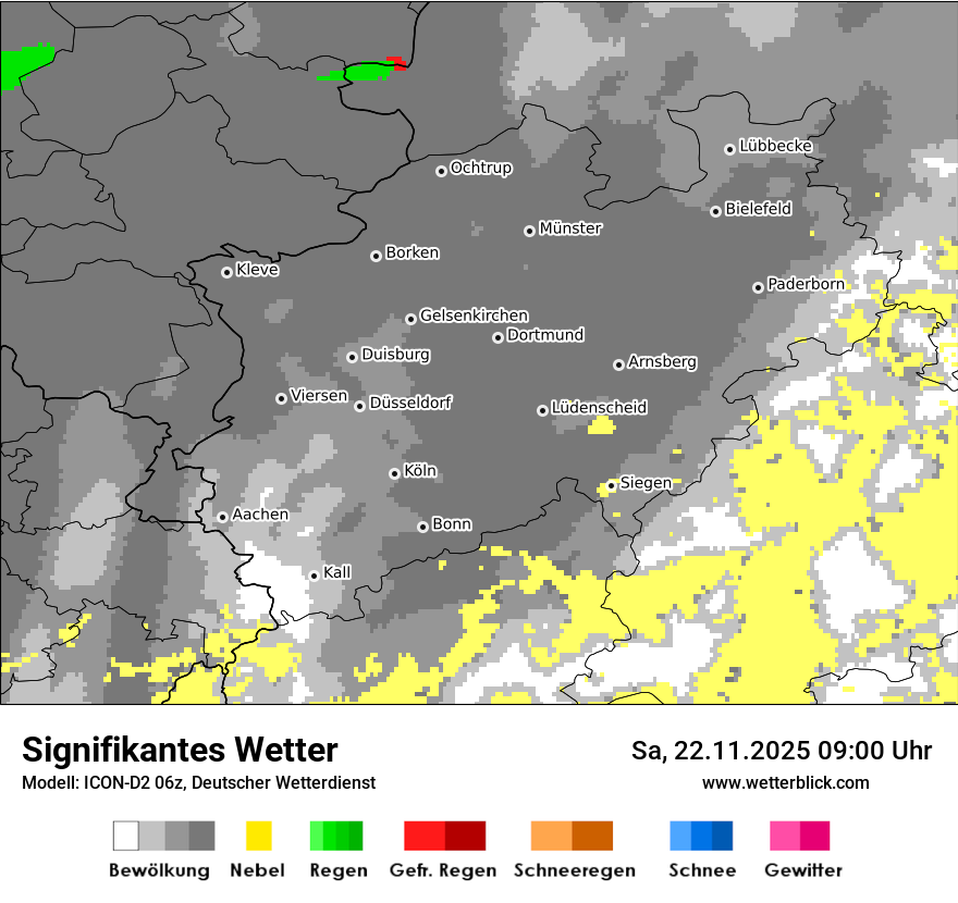 Modellkarten Signifikantes Wetter