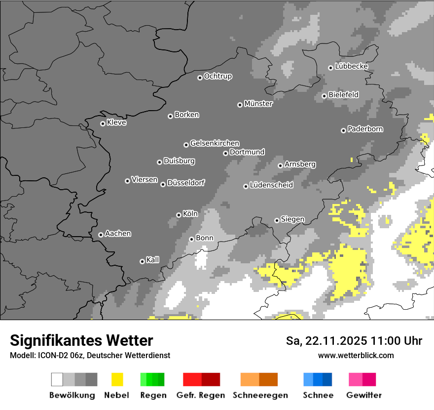 Modellkarten Signifikantes Wetter