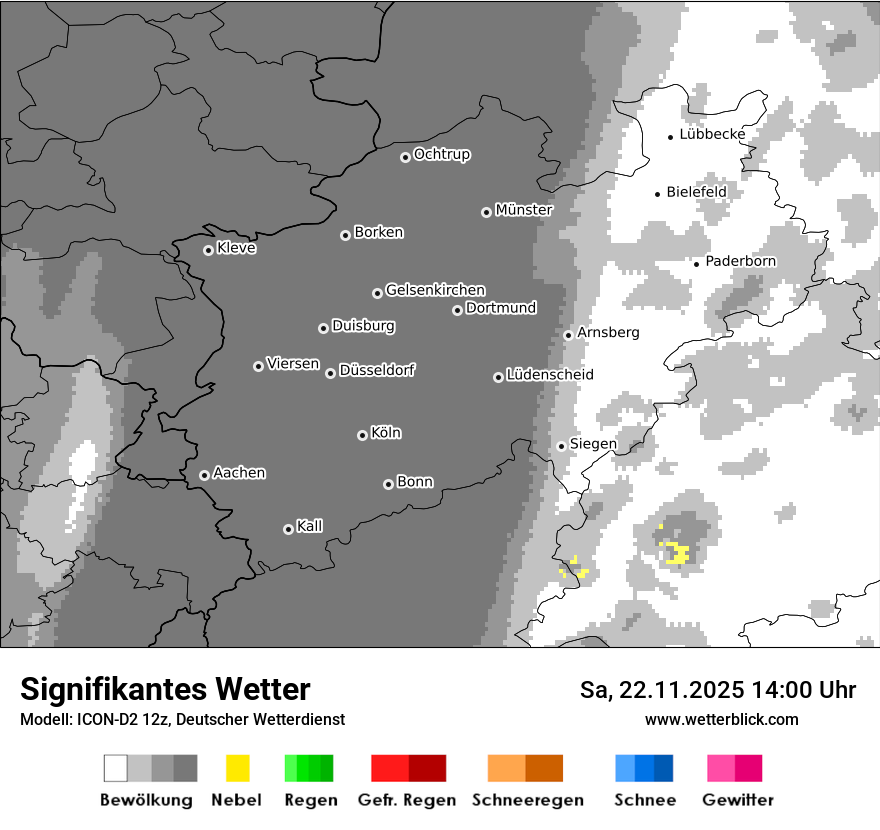 Modellkarten Signifikantes Wetter