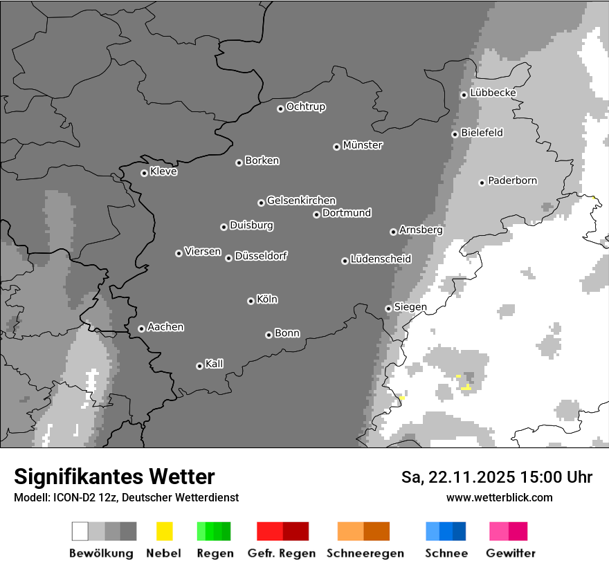 Modellkarten Signifikantes Wetter