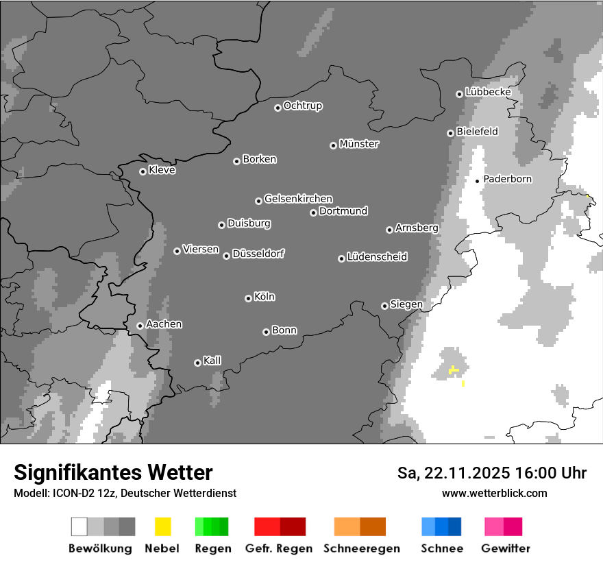 Modellkarten Signifikantes Wetter