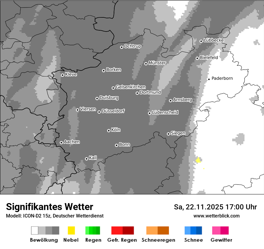 Modellkarten Signifikantes Wetter