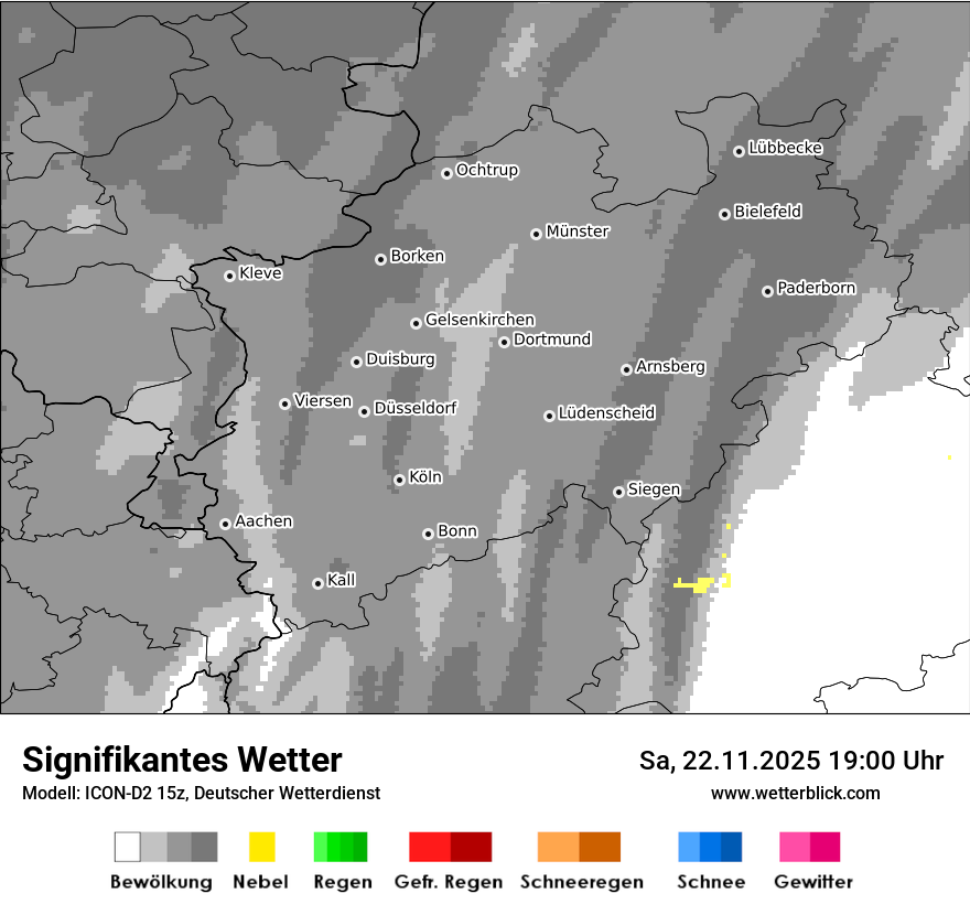 Modellkarten Signifikantes Wetter