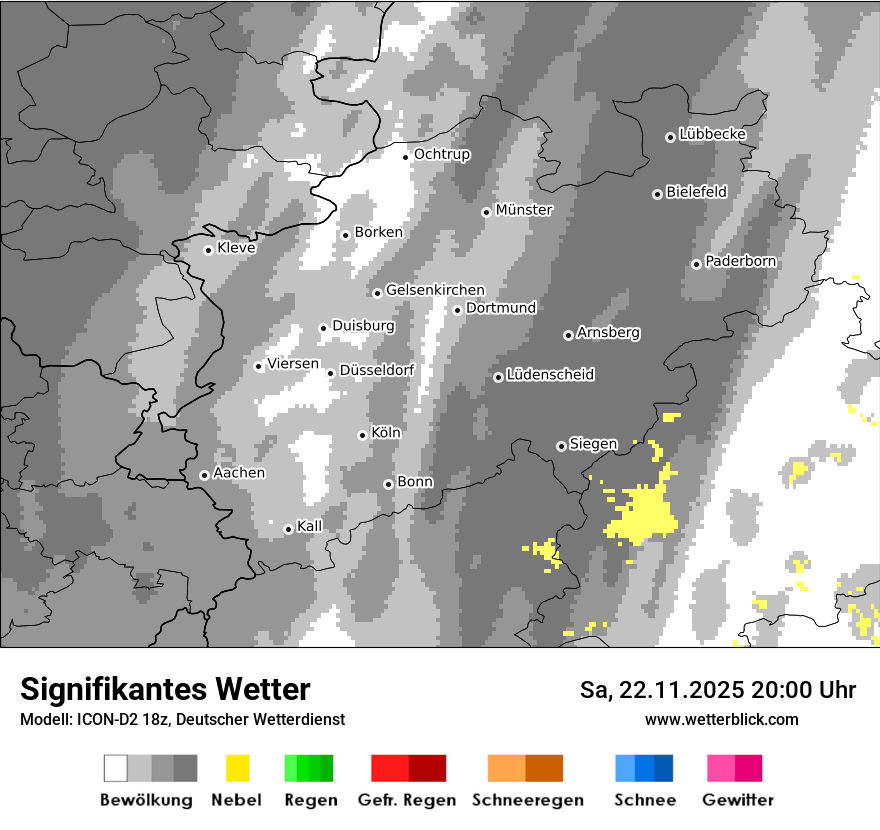 Modellkarten Signifikantes Wetter