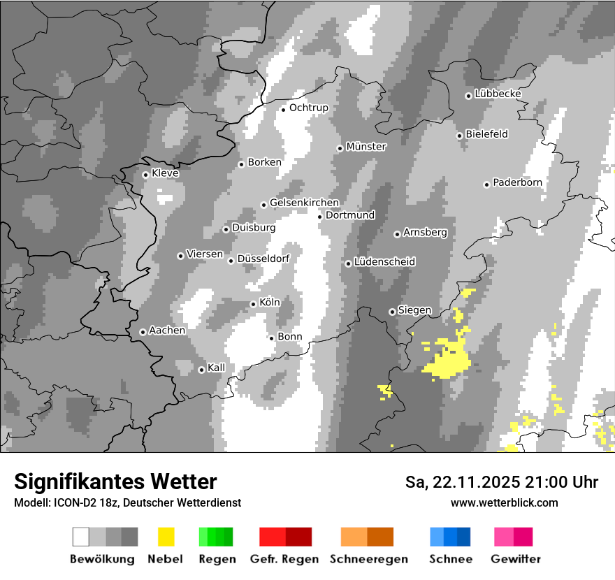 Modellkarten Signifikantes Wetter