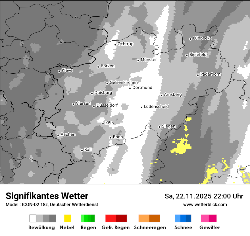Modellkarten Signifikantes Wetter