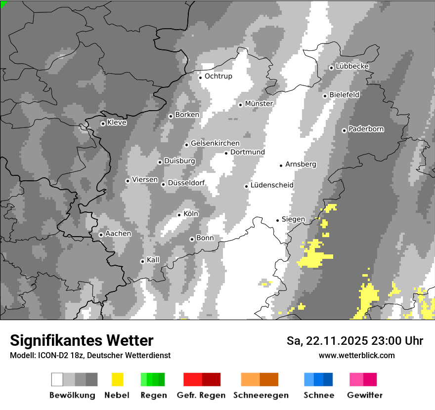 Modellkarten Signifikantes Wetter
