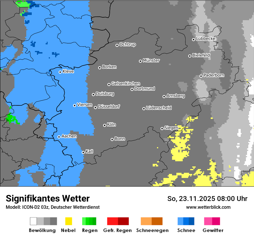 Modellkarten Signifikantes Wetter