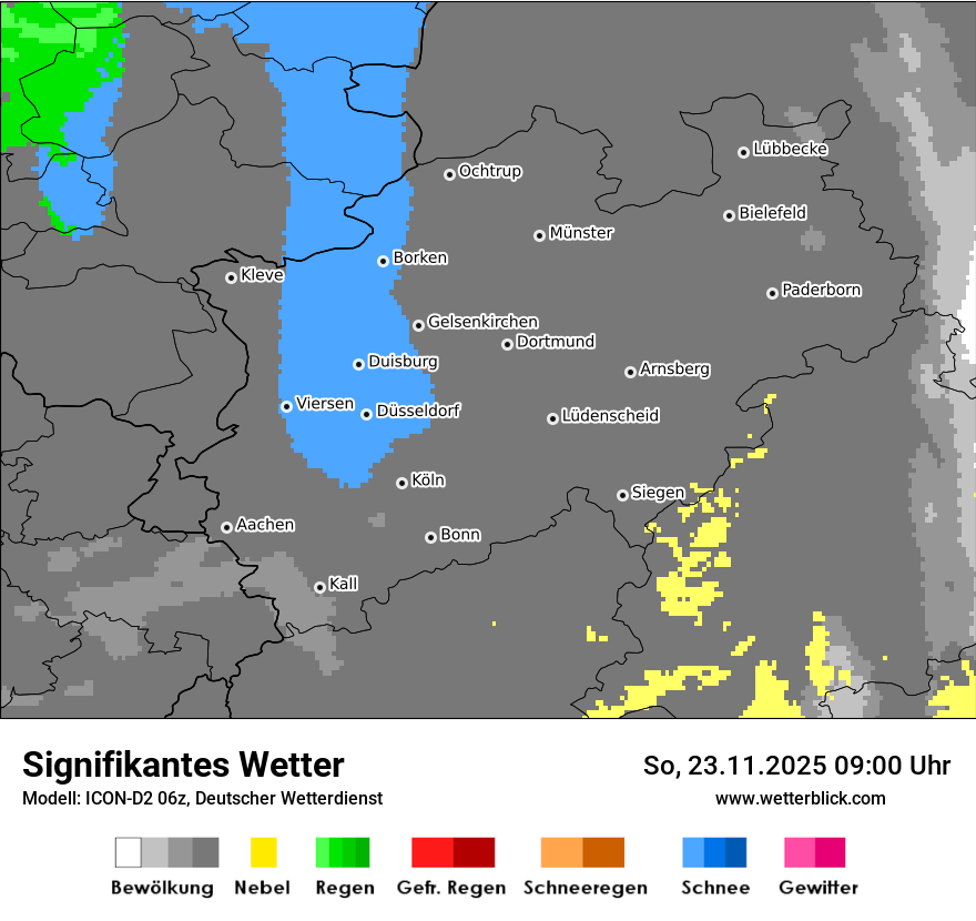Modellkarten Signifikantes Wetter