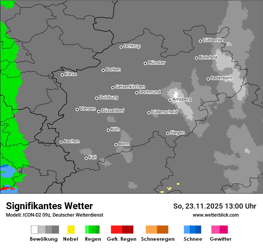 Modellkarten Signifikantes Wetter