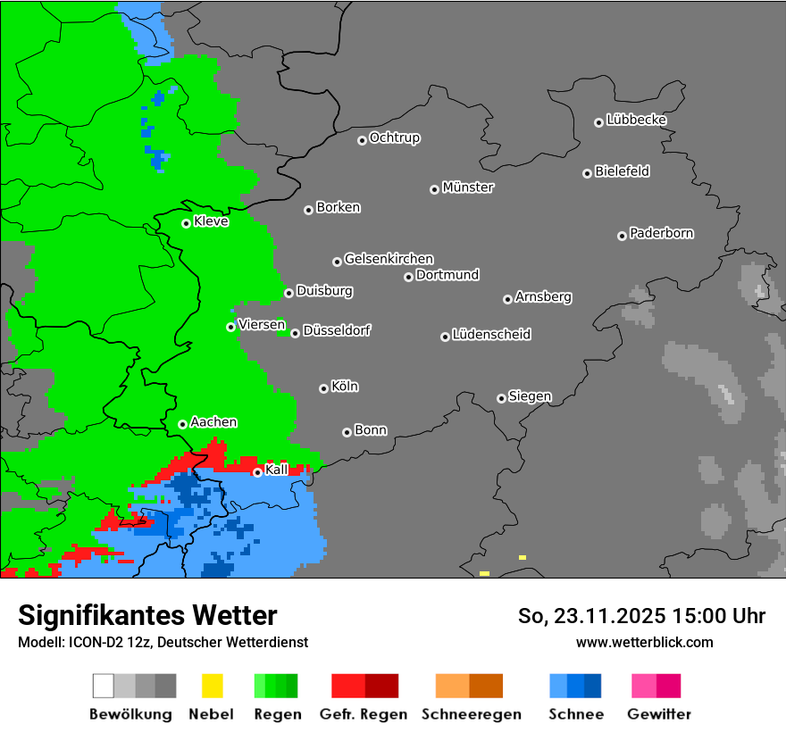 Modellkarten Signifikantes Wetter