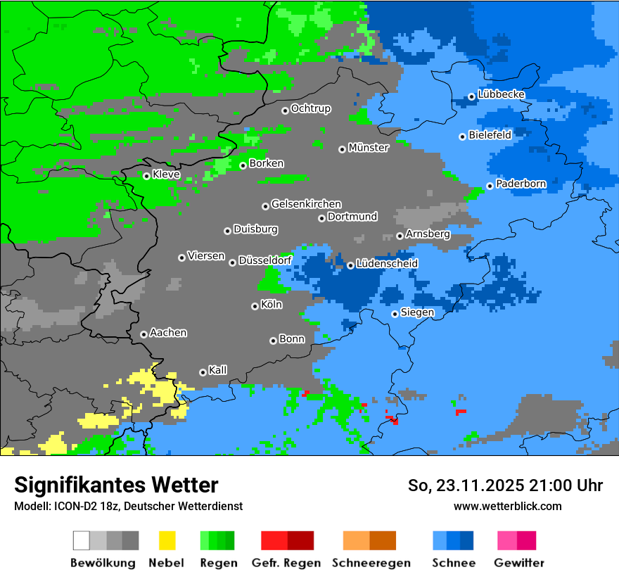 Modellkarten Signifikantes Wetter