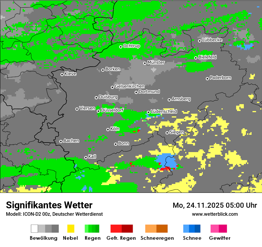 Modellkarten Signifikantes Wetter