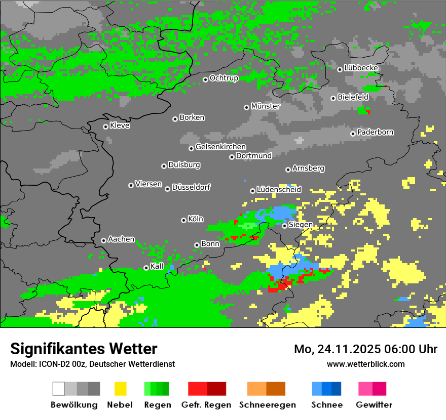 Modellkarten Signifikantes Wetter