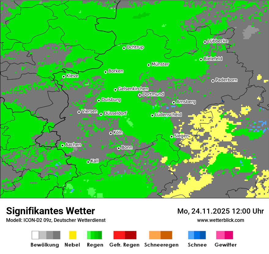 Modellkarten Signifikantes Wetter