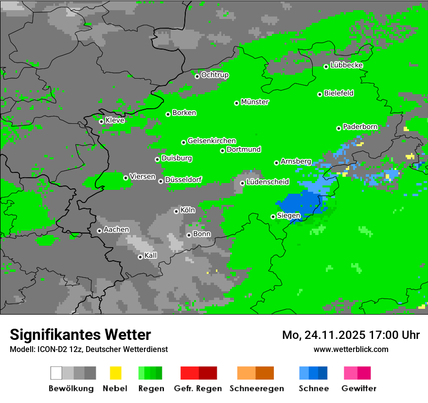 Modellkarten Signifikantes Wetter