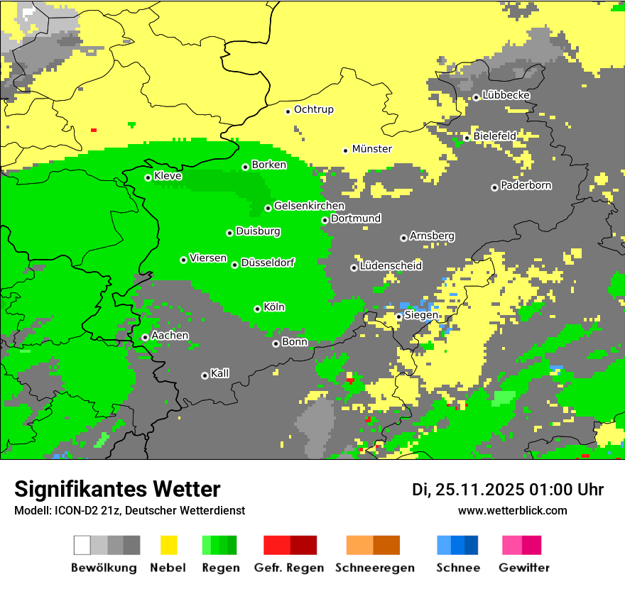 Modellkarten Signifikantes Wetter
