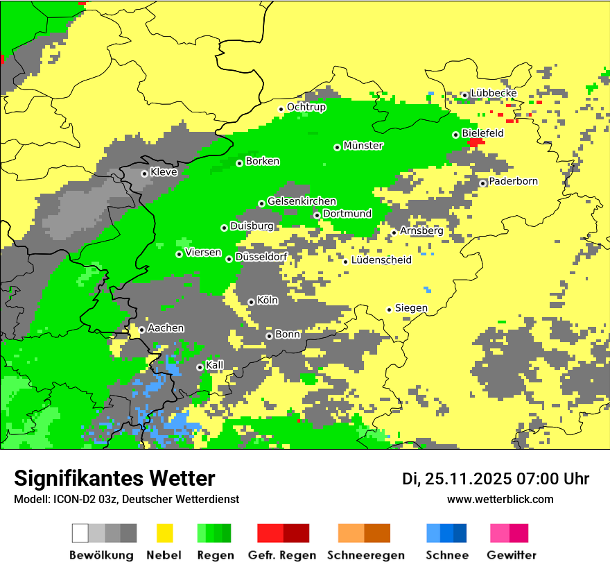 Modellkarten Signifikantes Wetter