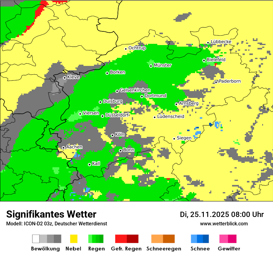 Modellkarten Signifikantes Wetter