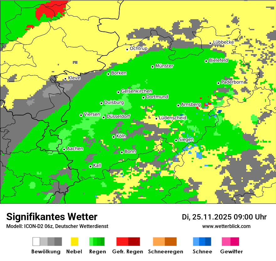 Modellkarten Signifikantes Wetter