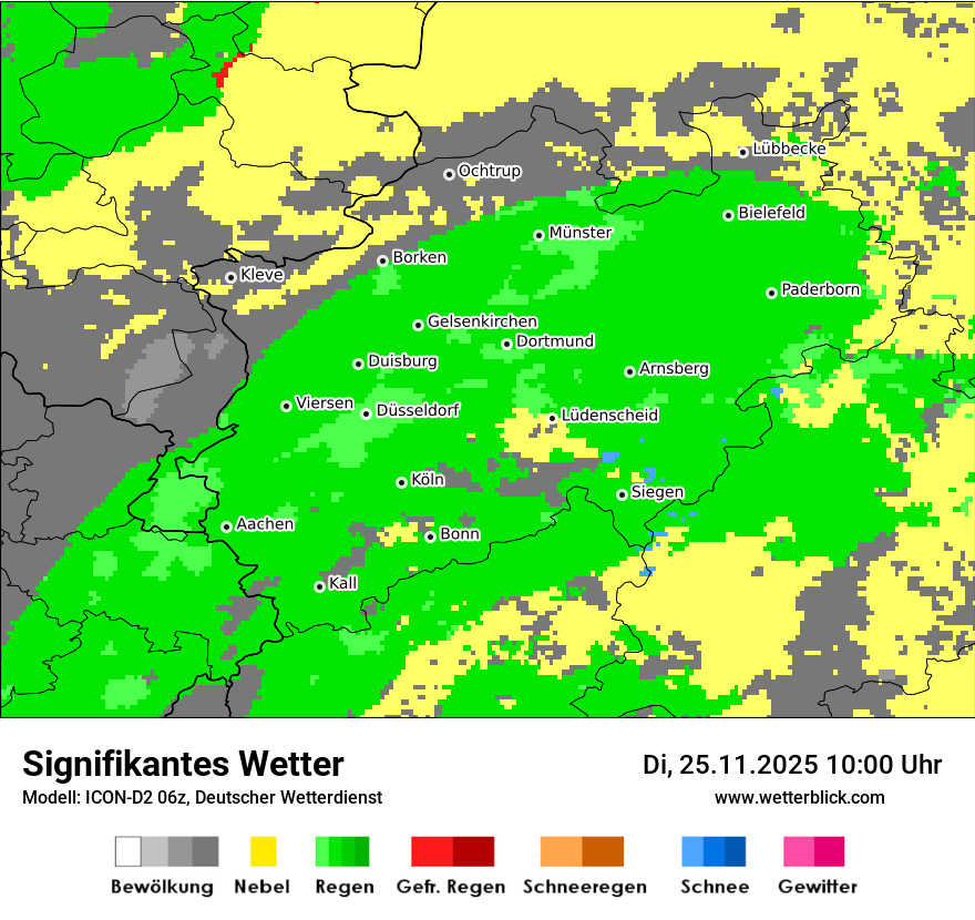 Modellkarten Signifikantes Wetter