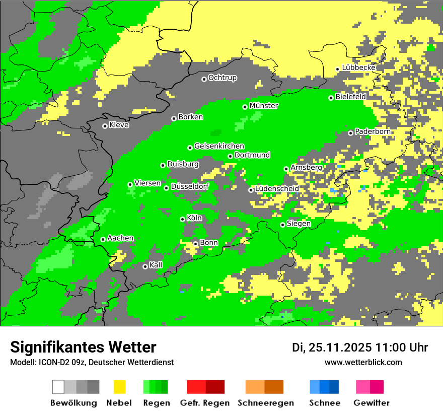 Modellkarten Signifikantes Wetter