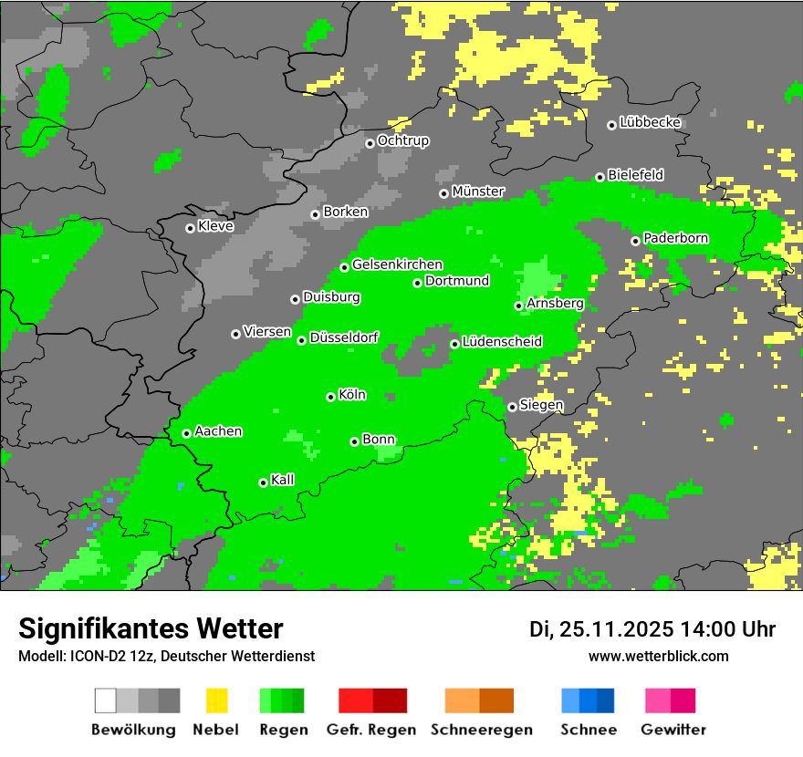 Modellkarten Signifikantes Wetter