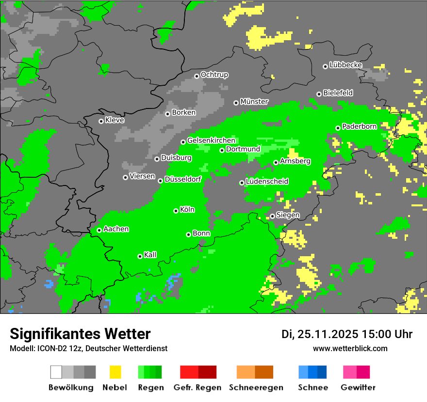 Modellkarten Signifikantes Wetter