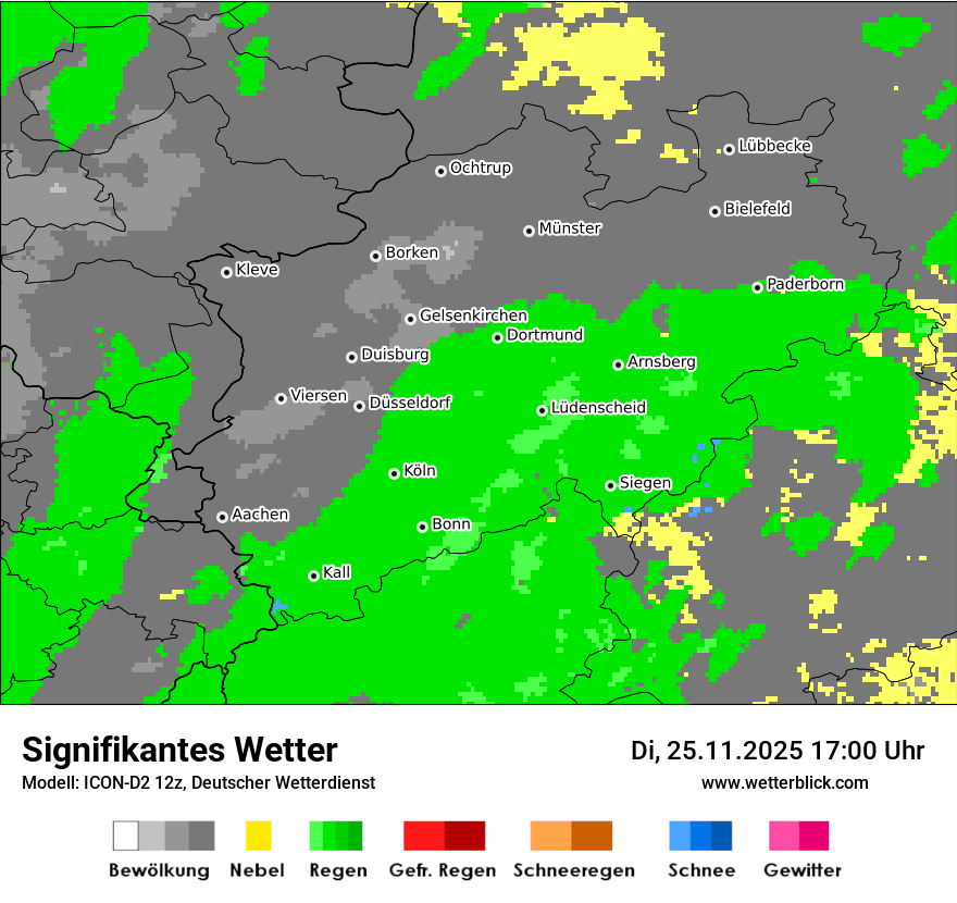 Modellkarten Signifikantes Wetter