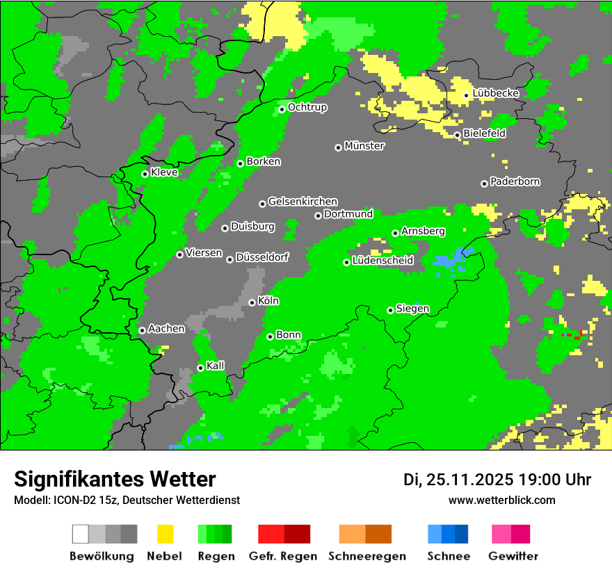 Modellkarten Signifikantes Wetter