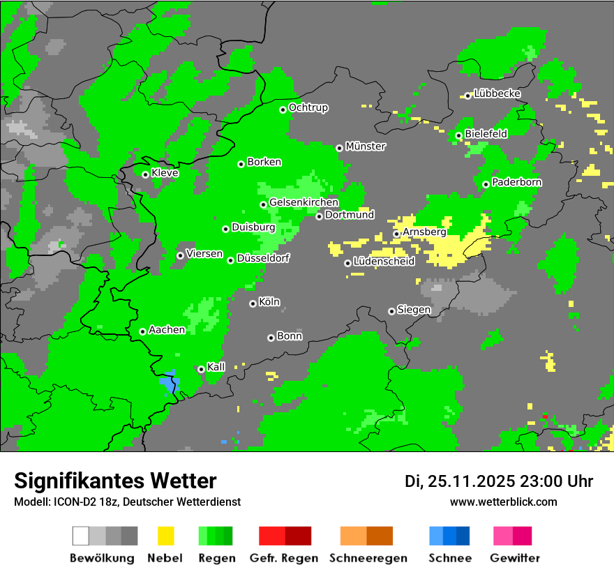 Modellkarten Signifikantes Wetter