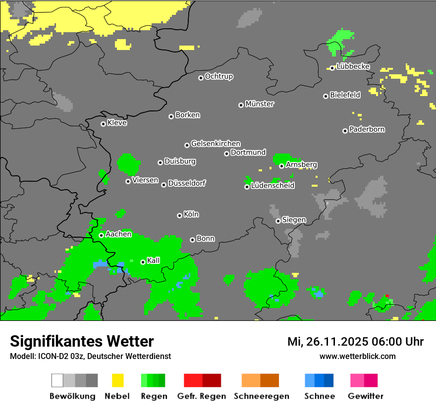 Modellkarten Signifikantes Wetter