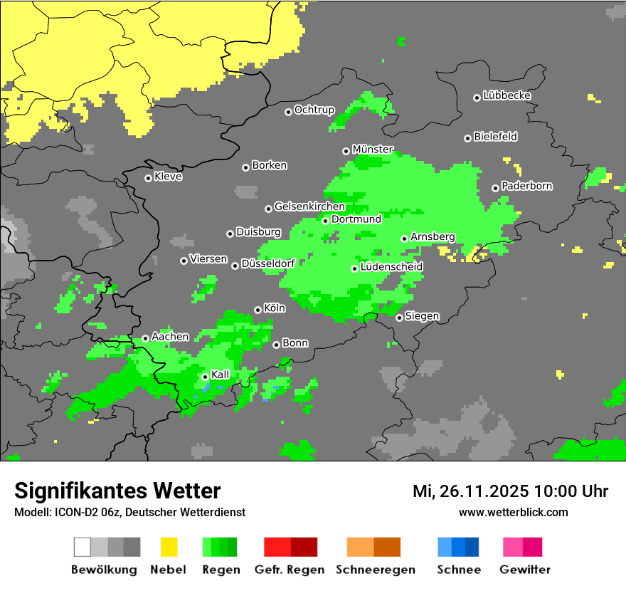 Modellkarten Signifikantes Wetter