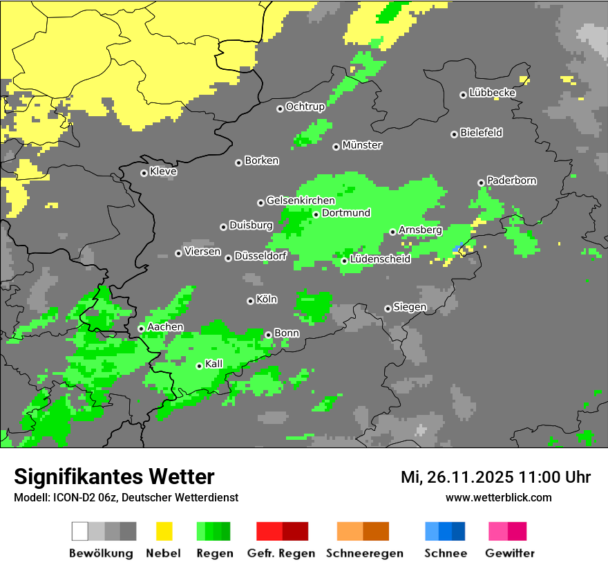 Modellkarten Signifikantes Wetter