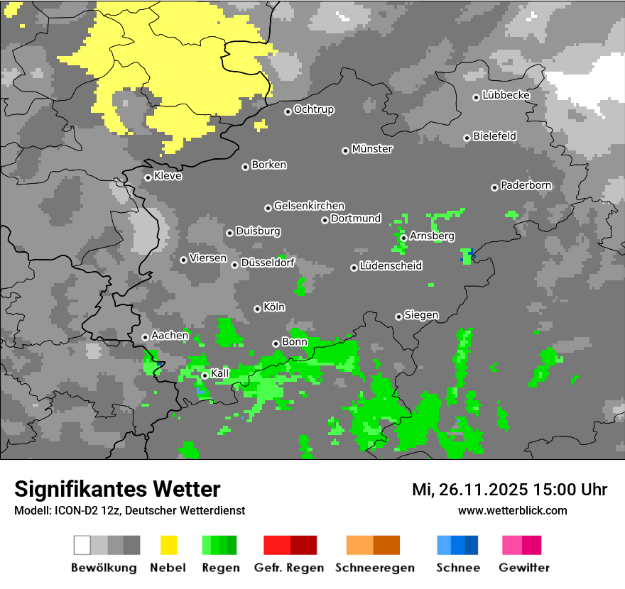 Modellkarten Signifikantes Wetter
