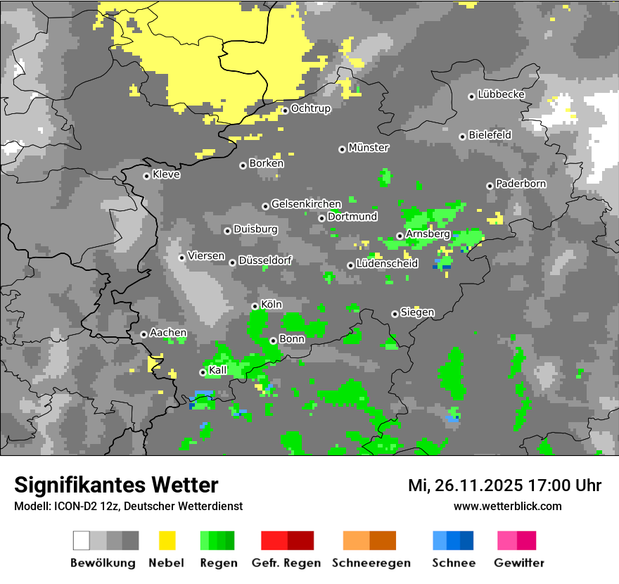 Modellkarten Signifikantes Wetter